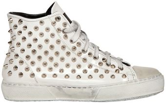 Gienchi Studded Patent Leather Sneakers - Lyst