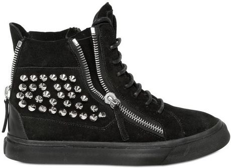 giuseppe zanotti suede sneaker