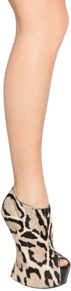 Giuseppe Zanotti 150mm Printed Pony Skin Sculpted Boots in Beige (leopard) - Lyst
