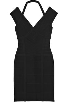 Hervé Léger Halterneck Bandage Dress - Lyst