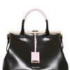 Jil Sander Medium Sporty Madame Matt Leather Bag in Black - Lyst