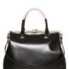 Jil Sander Medium Sporty Madame Matt Leather Bag in Black - Lyst