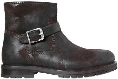 Jimmy Choo Rubber Suede and Shearling Hoxton Boots in Black for Men (brown) - Lyst