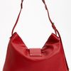 Jimmy Choo Rachel Small Grainy Calfskin Leather Shoulder Bag in Red - Lyst