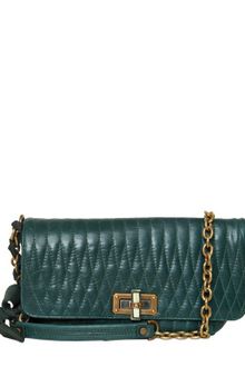 Lanvin Happicolo Quilted Leather Shoulder Bag - Lyst