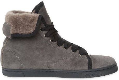 lanvin sneakers grey
