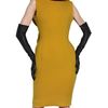 Lanvin Neoprene Dress in Yellow - Lyst