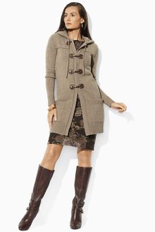 Lauren by Ralph Lauren Jovita Toggle Hooded Coat - Lyst