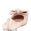 Miu Miu Glittertoe Scrunch Ballerina in Beige - Lyst