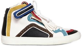 Pierre Hardy Limited Grained Calf Dandyrama Sneakers - Lyst