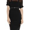 Preen Bo Chiffon and Stretchcrepe Dress in Black - Lyst