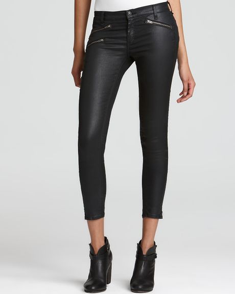Rag & Bone Leggings  with Zippers in Gray (seal) - Lyst
