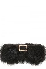 Roger Vivier Mongolian Fur Clutch