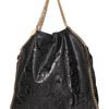 Stella Mccartney Large Falabella Embossed Faux Nappa Bag in Black - Lyst