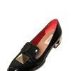 Valentino 30mm Patent Macro Stud Loafers in Black - Lyst