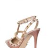 Valentino 100mm Rock Stud Patent Pumps in Beige (rose) - Lyst
