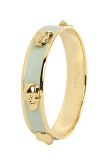Alexander McQueen  3D Enamel Skull Bangle - Lyst