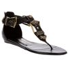 Balmain Helene Sandals in Black - Lyst
