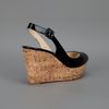 Christian Louboutin Cork Wedges in Black - Lyst