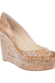 Christian Louboutin Cork Wedges - Lyst
