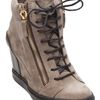 Giuseppe Zanotti Wedge Zipper Sneaker in Beige (camel) - Lyst