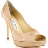 Jimmy Choo Beige Patent Luna in Beige - Lyst