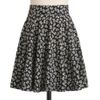 Modcloth Bown Voyage Skirt in Black (cream) - Lyst