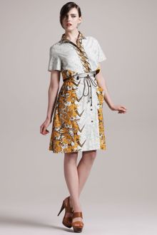 Proenza Schouler Printed Aline Shirt Dress - Lyst