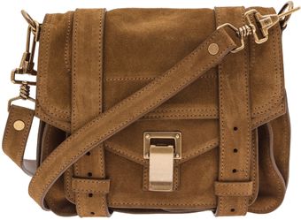 Proenza Schouler Ps1 Small Tan Suede Cross Body Bag - Lyst