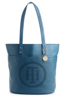 Tommy Hilfiger Baily Pebble Leather Tote - Lyst