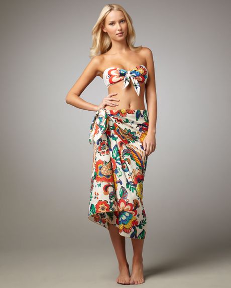 Tory Burch Wildflowerprint Pareo in Multicolor (wildflower) - Lyst