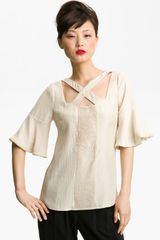Tracy Reese Hammered Silk Blouse