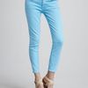 7 For All Mankind Cropped Skinny Jeans Neon Blue in Blue (neon blue) - Lyst