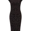 Alexander Mcqueen Dark Purple Cap Sleeve Jacquard Dress in Purple - Lyst