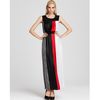 Bcbgmaxazria Color Block Gown Pleated in Black (black combo) - Lyst