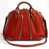 Burberry  Suede Leather Bowling Bag in Brown (rust) - Lyst