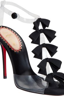 Christian Louboutin Bow Bow Sandals - Lyst