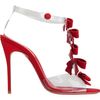 Christian Louboutin Bow Bow Sandals in Red - Lyst