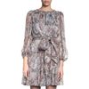 Dolce & Gabbana Tapestry Print Waist Tie Dress in Gray (grey) - Lyst