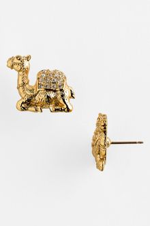 Kate Spade Wild One Camel Stud Earrings - Lyst