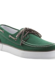 Ralph Lauren Lander Canvas Solid Boat Sneakers - Lyst