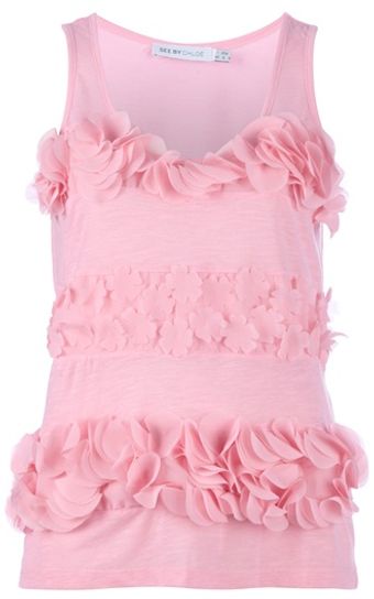 See By Chloé Floral Vest Top - Lyst