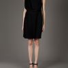 Versace Sleeveless Stud Detal Dress in Black - Lyst