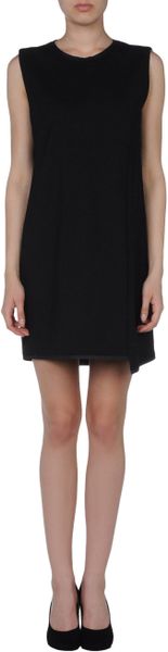 Jil Sander Navy Short Dress in Black - Lyst
