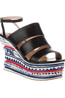 Opening Ceremony Pattern Wedge Sandal - Lyst