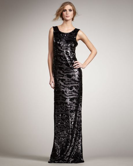 Rachel Zoe Isabella Sequined Gown in Black - Lyst
