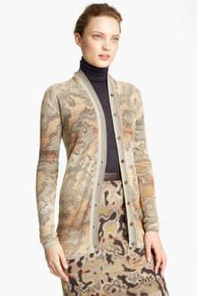 Missoni Long Pointelle Cardigan - Lyst