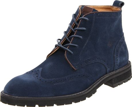 florsheim solar navy wingtip shoes