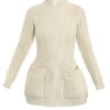 Alexander Mcqueen Chunky Waffleknit Cardigan in Beige (cream) - Lyst