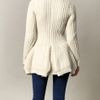 Alexander Mcqueen Chunky Waffleknit Cardigan in Beige (cream) - Lyst